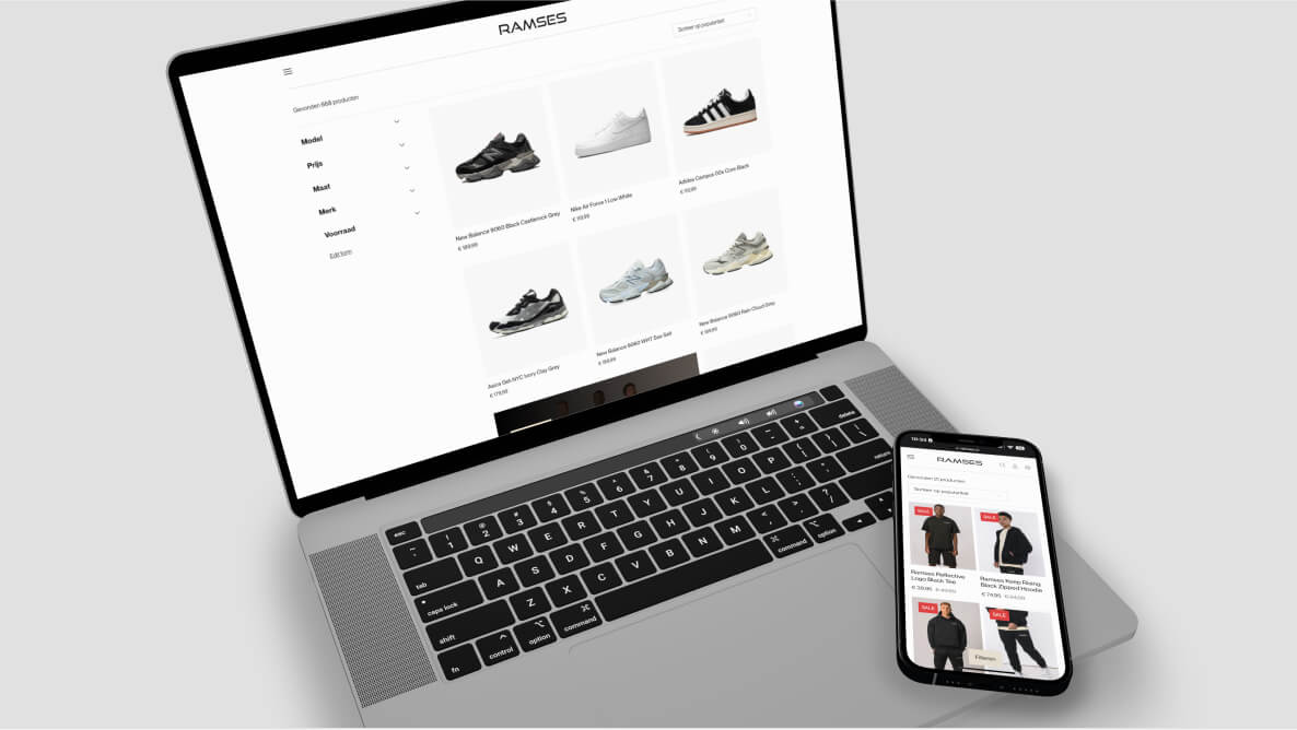 Mockup Woocommerce webshop webshop Ramses Arnhem
